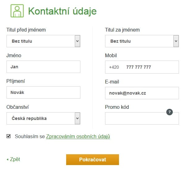 Sberbank půjčka krok 1
