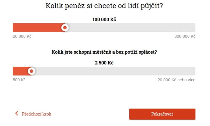 Zonky půjčka krok 2