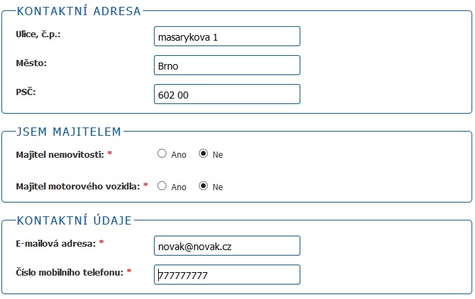 Žádost Unicredo - krok 4