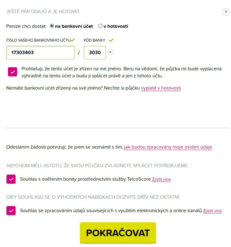 Žádost Kamali - krok 4.