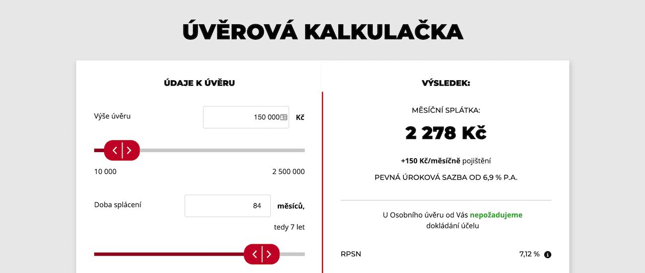Žádost Komerční banka - krok 2