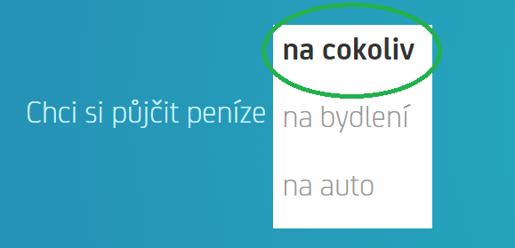 Žádost UniCredit - krok 3