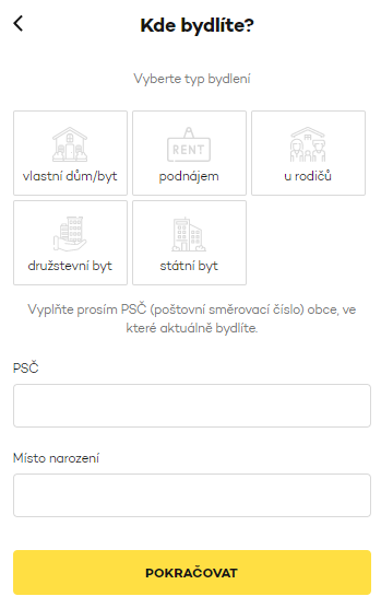 Žádost Home Credit - krok 12