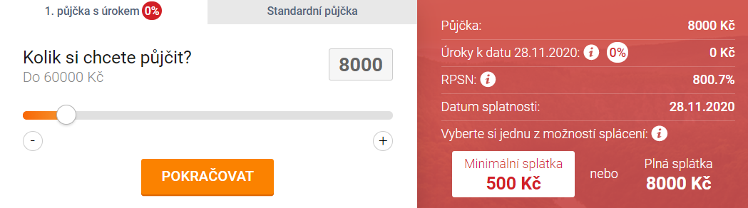 Žádost ViaSMS - krok 1