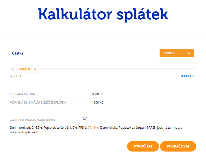 Žádost Ferratum - krok 2