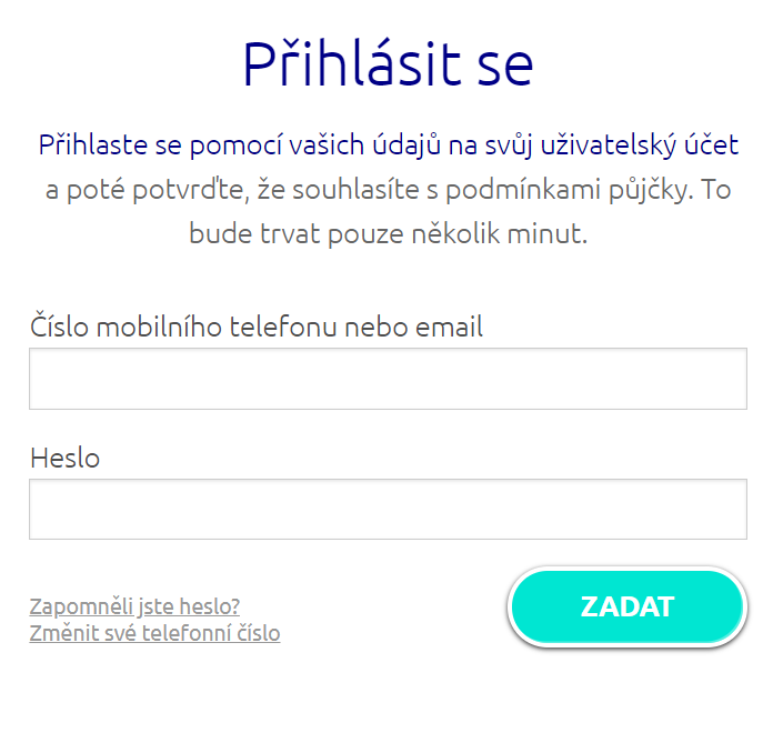 Žádost Creditstar - krok 6