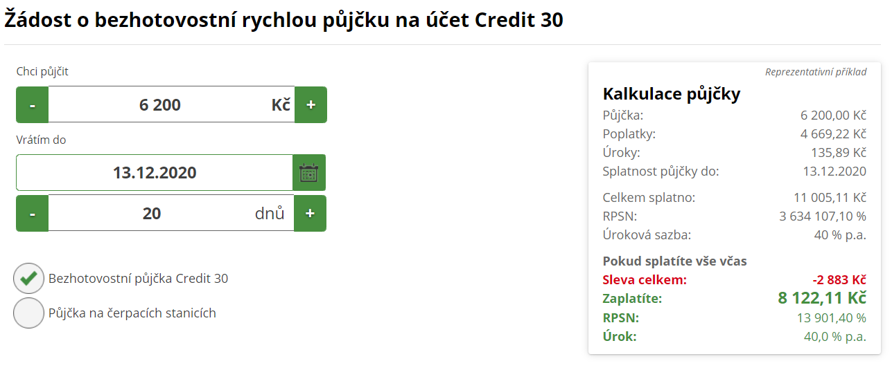 Žádost CreditPortal - krok 2