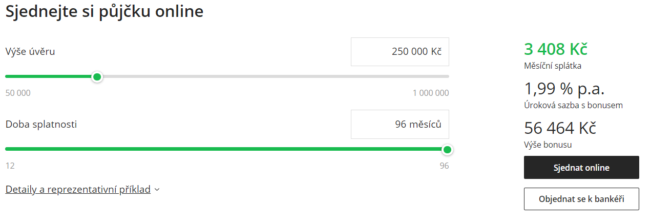 Žádost Sberbank - krok 1