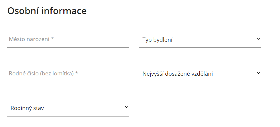 Žádost Sberbank - krok 6