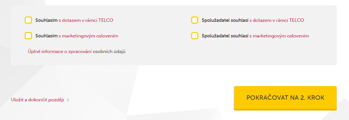 Žádost Cofidis - krok 5