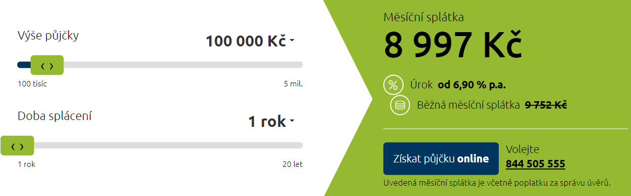 Žádost Acema Credit - krok 1