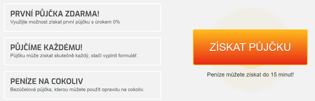 Žádost Emma's Credit - krok 1