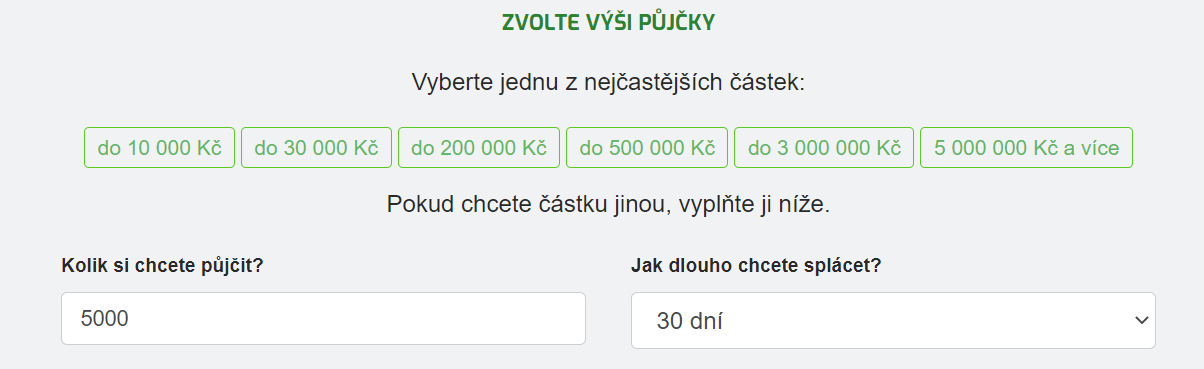 Žádost Emma's Credit - krok 2