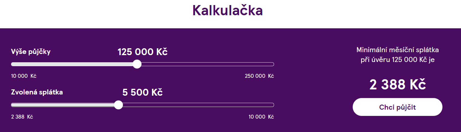 Žádost Tesco půjčka - krok 1