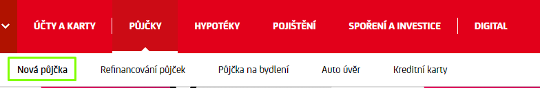 Žádost UniCredit - krok 2