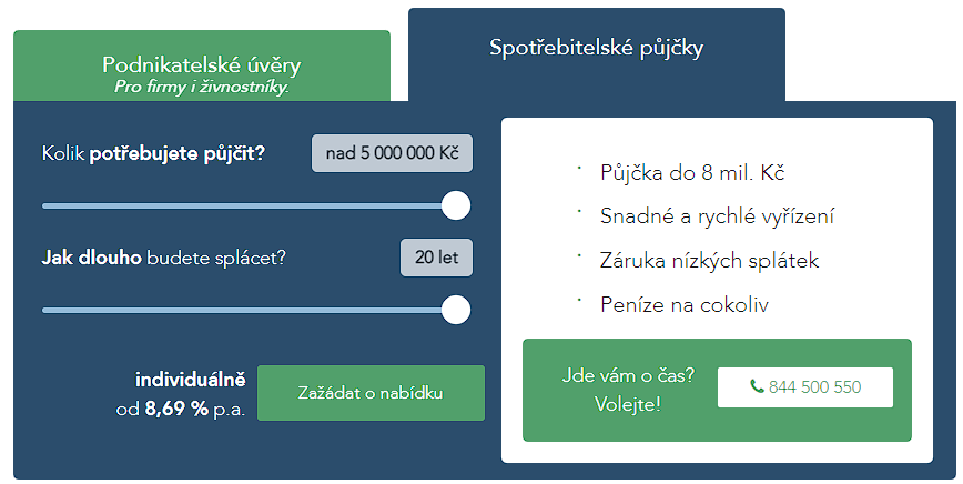 Žádost o půjčku ACEMA Credit - krok 2