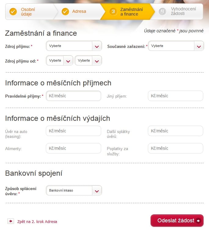 Cofidis půjčka krok 5