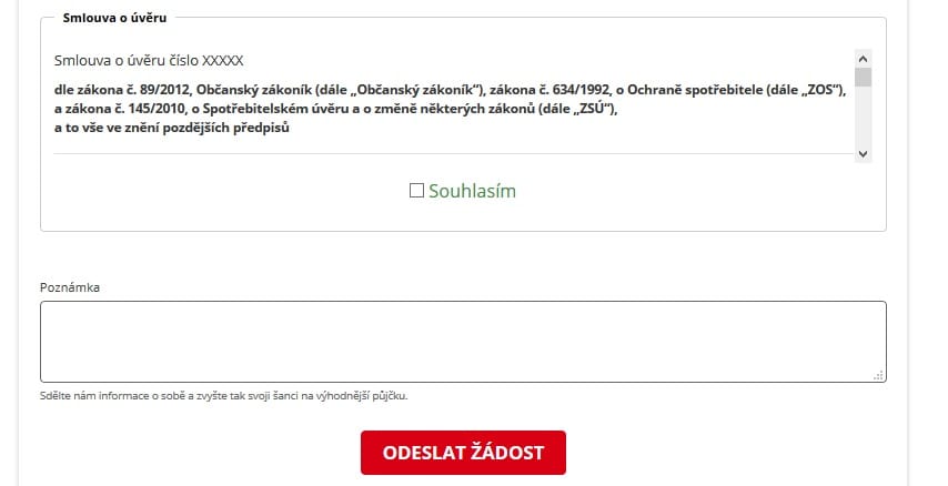 CreditPortal půjčka krok 1