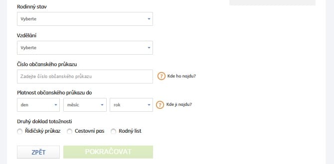 Expres půjčka od Ge Money krok 5