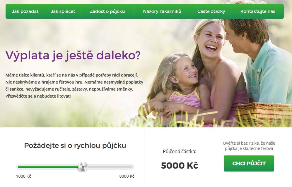 Žádost Perfect money - krok 1