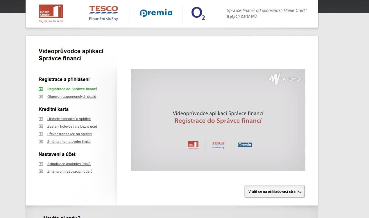 Tesco půjčka krok 1