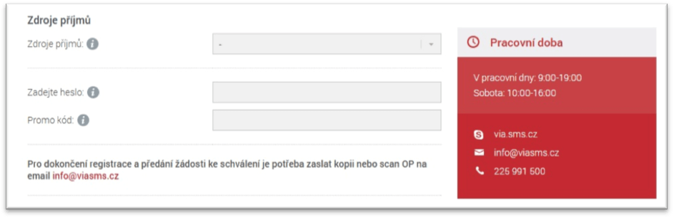 Via SMS půjčka krok 4