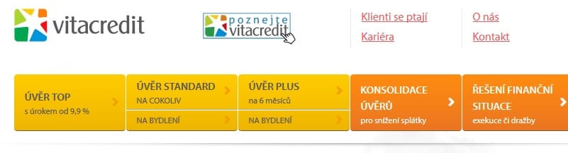 Vitacredit půjčka krok 1
