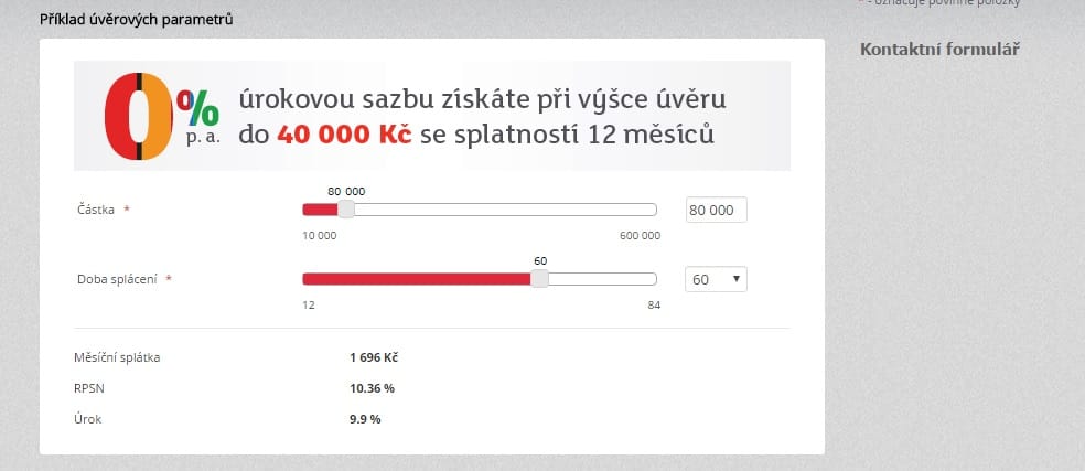 mBank mPůjčka plus krok 3
